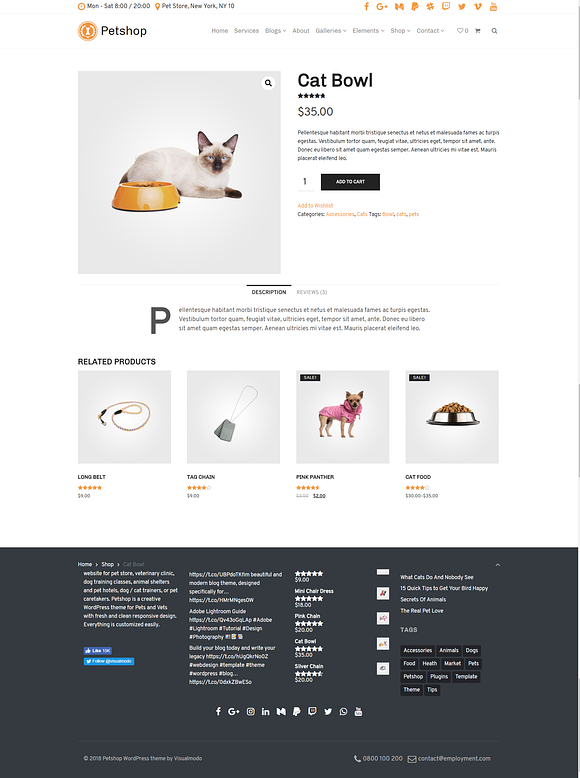 Petshop WordPress Theme in WordPress Business Themes - product preview 5