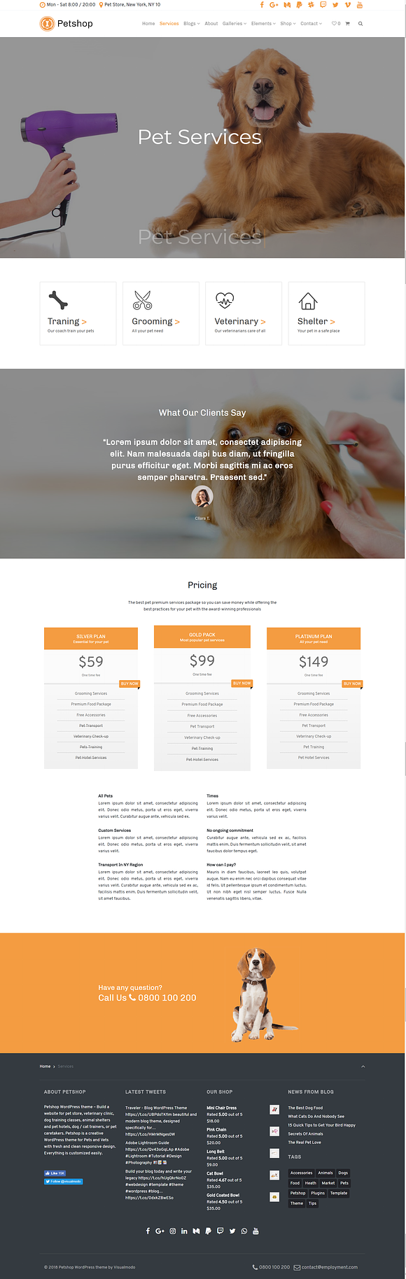 Petshop WordPress Theme in WordPress Business Themes - product preview 6