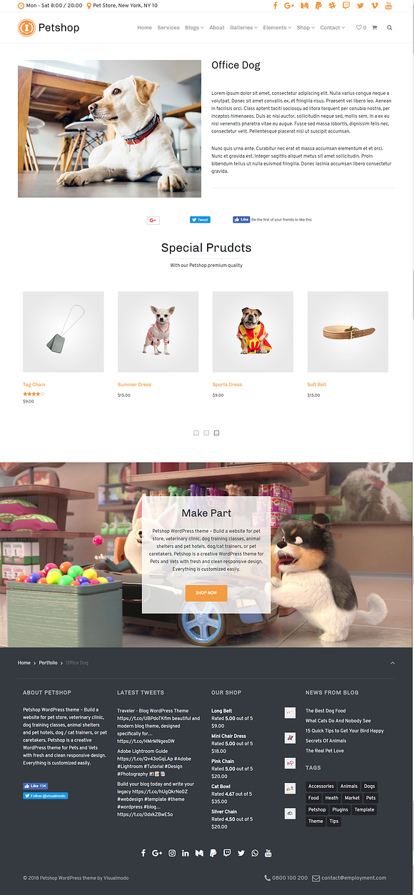 Petshop WordPress Theme in WordPress Business Themes - product preview 7