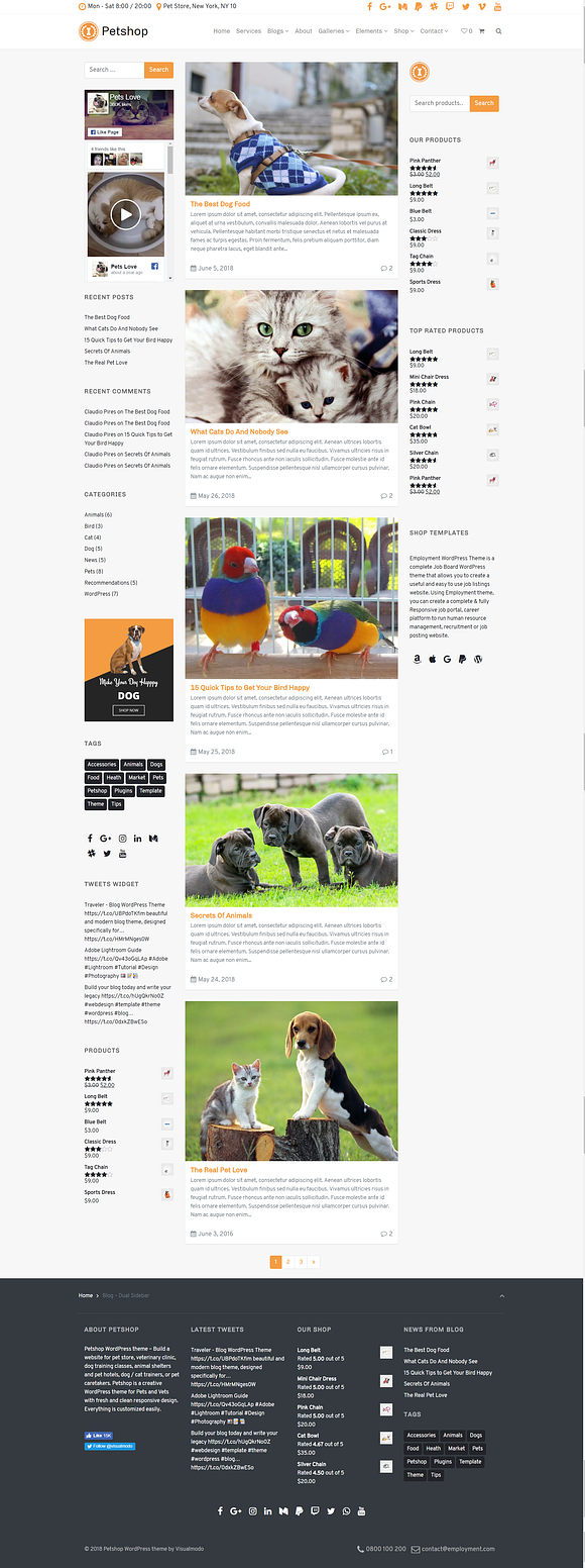 Petshop WordPress Theme in WordPress Business Themes - product preview 8