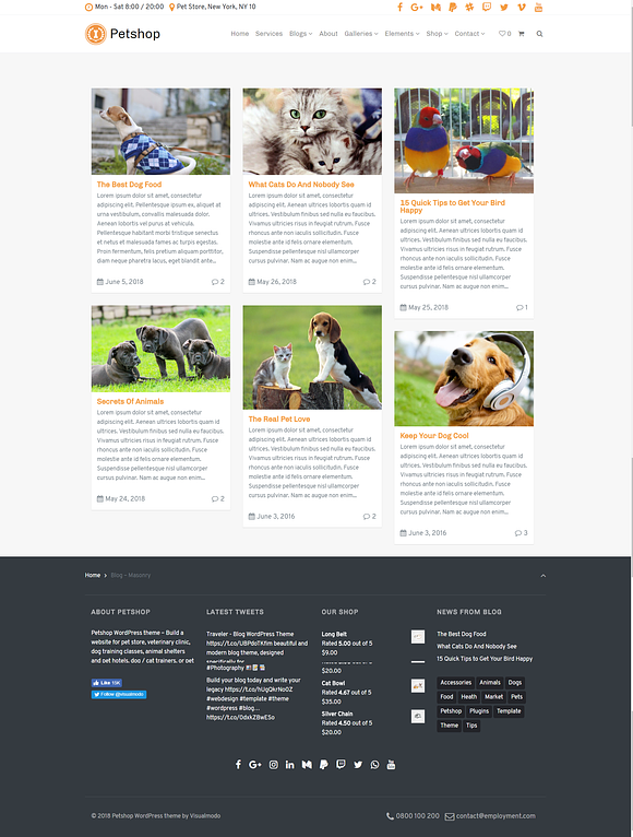 Petshop WordPress Theme in WordPress Business Themes - product preview 13