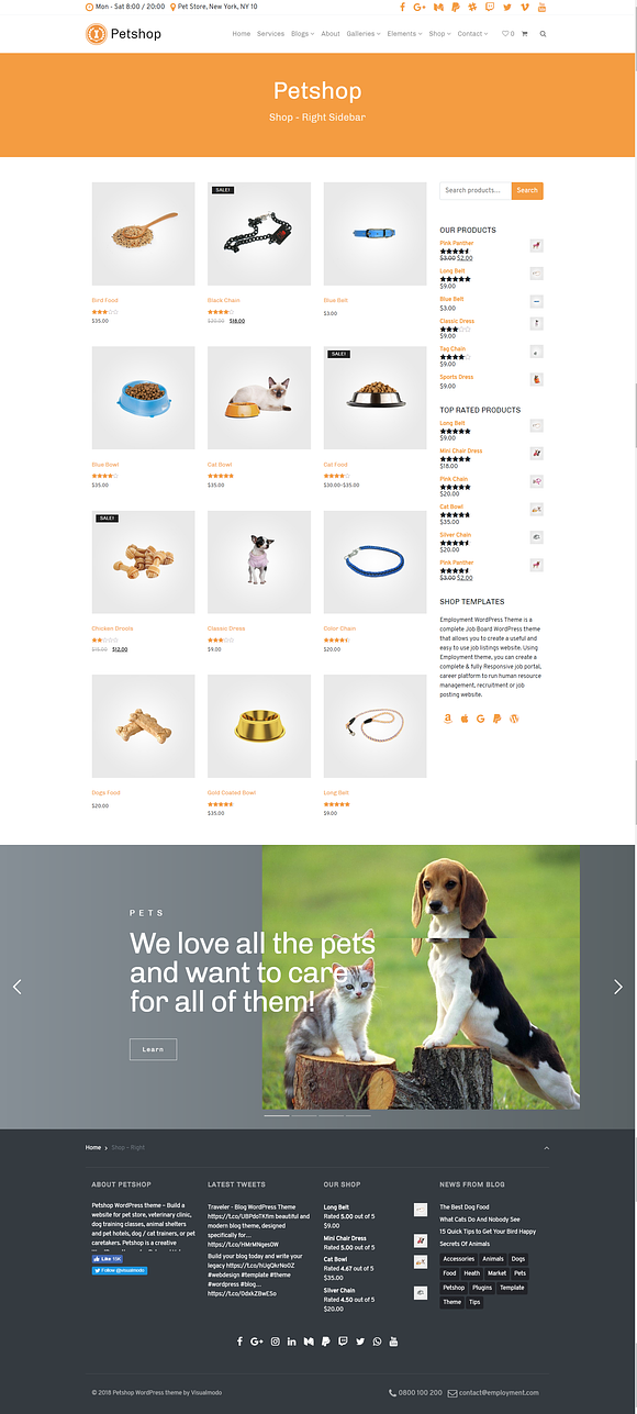 Petshop WordPress Theme in WordPress Business Themes - product preview 15
