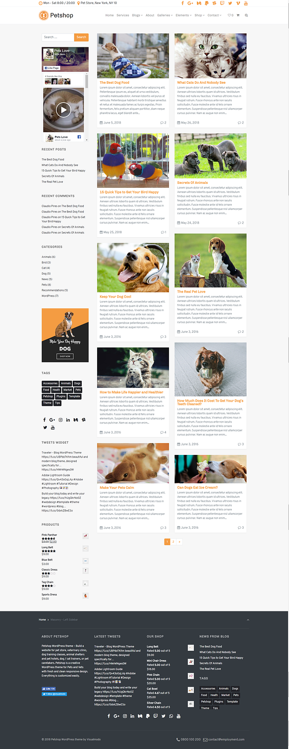 Petshop WordPress Theme in WordPress Business Themes - product preview 16