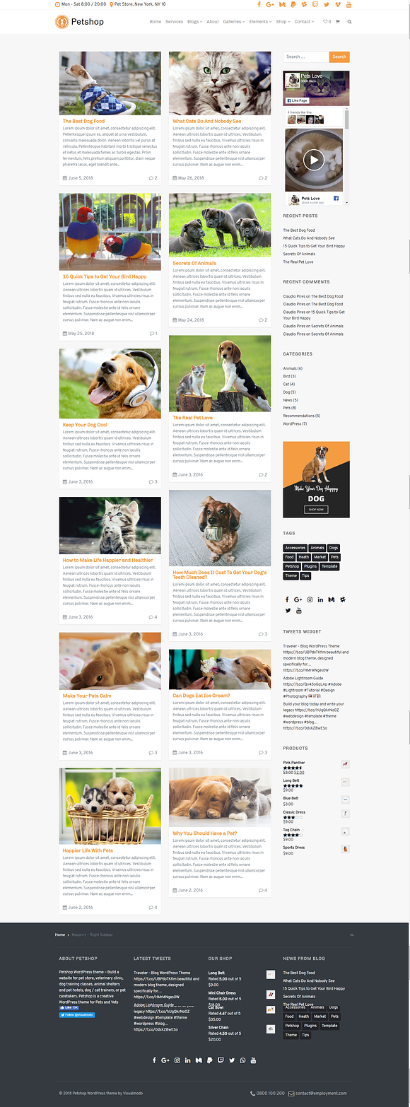 Petshop WordPress Theme in WordPress Business Themes - product preview 17