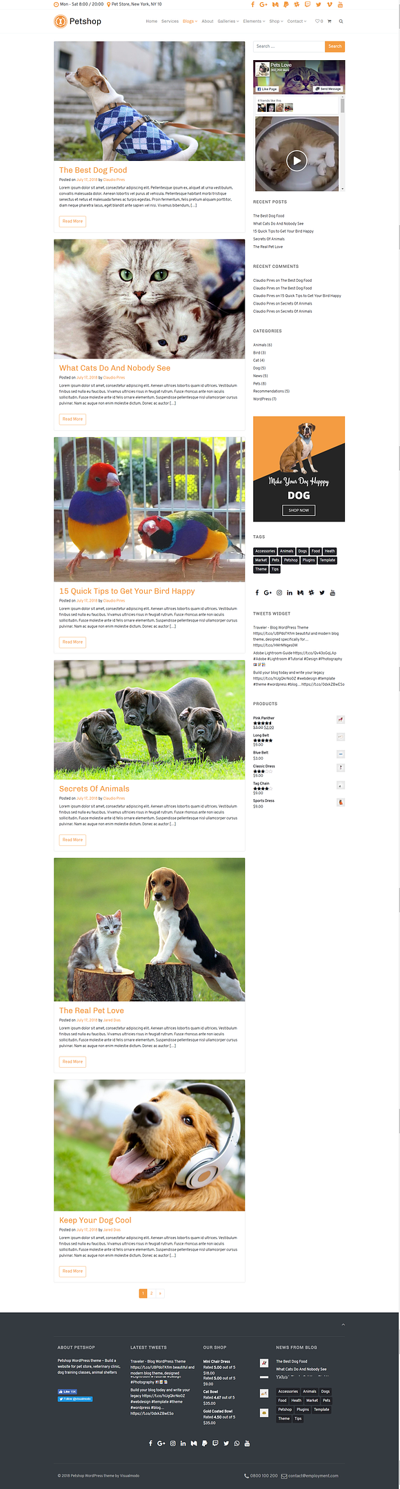 Petshop WordPress Theme in WordPress Business Themes - product preview 18