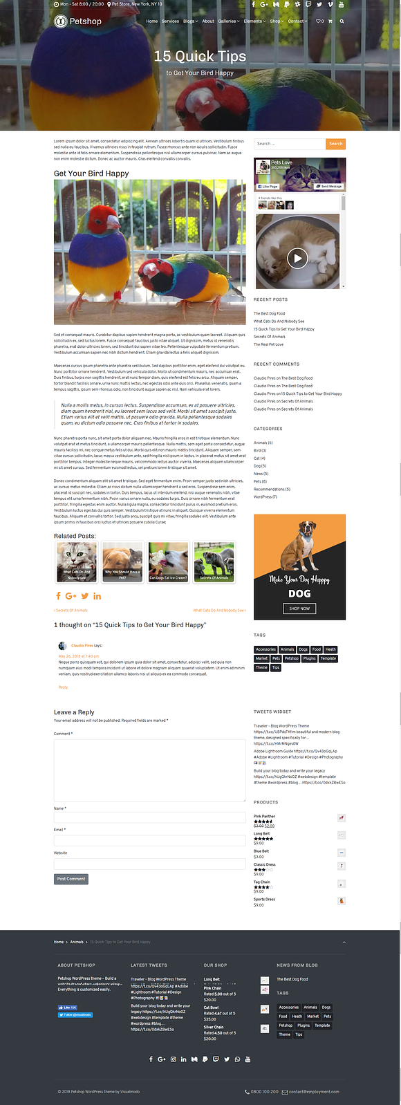 Petshop WordPress Theme in WordPress Business Themes - product preview 28