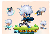 Scientist 2D Game Character Sprites