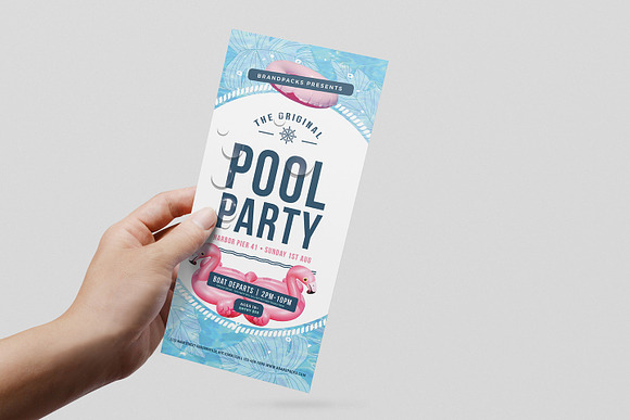 Modern Pool Party Poster / Flyer in Flyer Templates - product preview 4