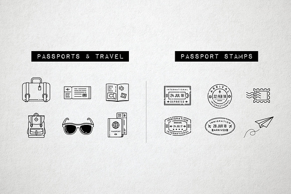 44 Travel Line Icons Pack in Travel Icons - product preview 2