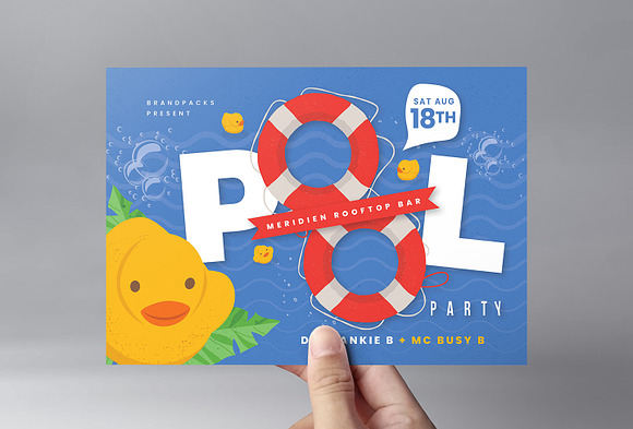 Pool Party Flyer / Poster Templates in Flyer Templates - product preview 5