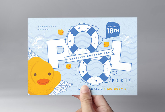 Pool Party Flyer / Poster Templates in Flyer Templates - product preview 6