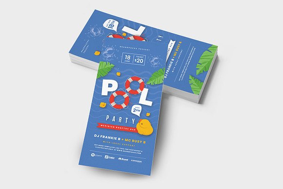Pool Party Flyer / Poster Templates in Flyer Templates - product preview 12