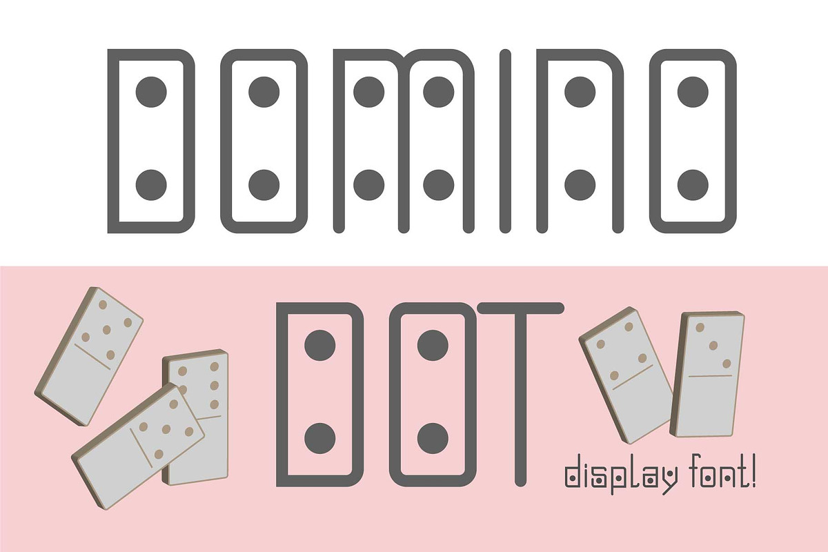 Domino-dot font duo! in Sans-Serif Fonts - product preview 8
