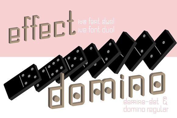 Domino-dot font duo! in Sans-Serif Fonts - product preview 1