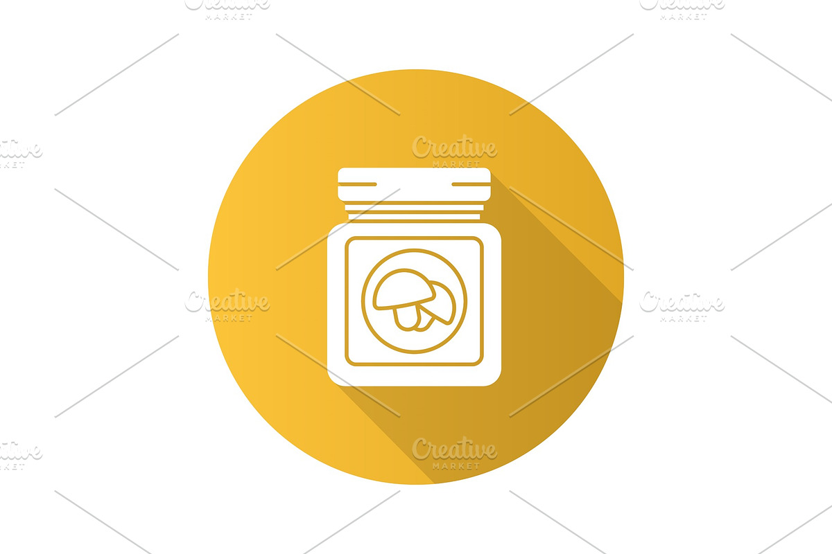 Canned mushrooms icon in Graphics - product preview 8