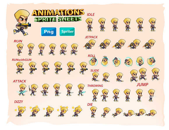 2D Game Character Sprites in Illustrations - product preview 2