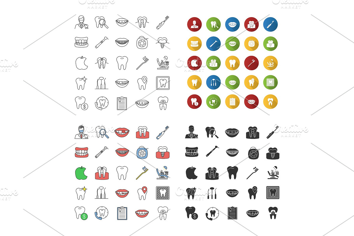 Dentistry icons set in Icons - product preview 8