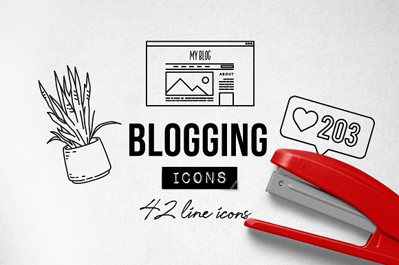 Blog Icons Pack - Social Media in Icons - product preview 8