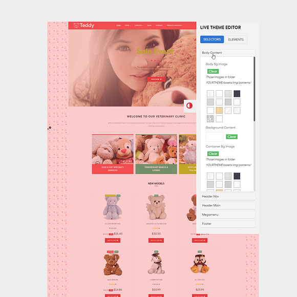 LEO TEDDY – KID TOY AND PET in Bootstrap Themes - product preview 2