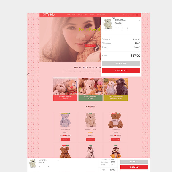 LEO TEDDY – KID TOY AND PET in Bootstrap Themes - product preview 4