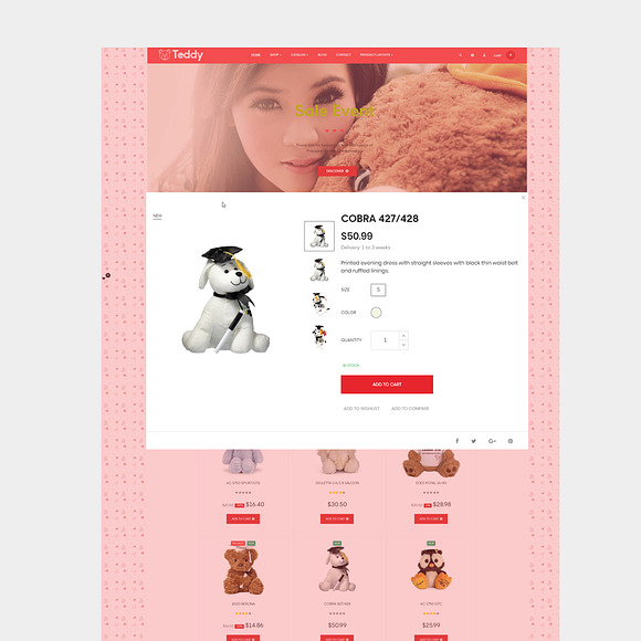 LEO TEDDY – KID TOY AND PET in Bootstrap Themes - product preview 6