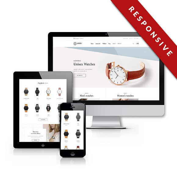 LEO LAURA – FASHION AND ACCESSORIES in Bootstrap Themes - product preview 1