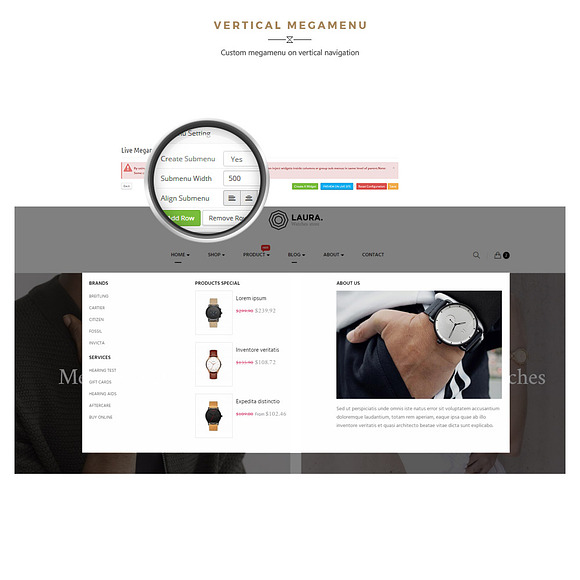 LEO LAURA – FASHION AND ACCESSORIES in Bootstrap Themes - product preview 2