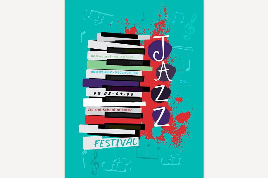Jazz poster image in Illustrations - product preview 8