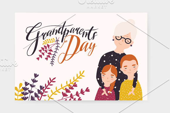 Grandparents day bundle in Illustrations - product preview 6