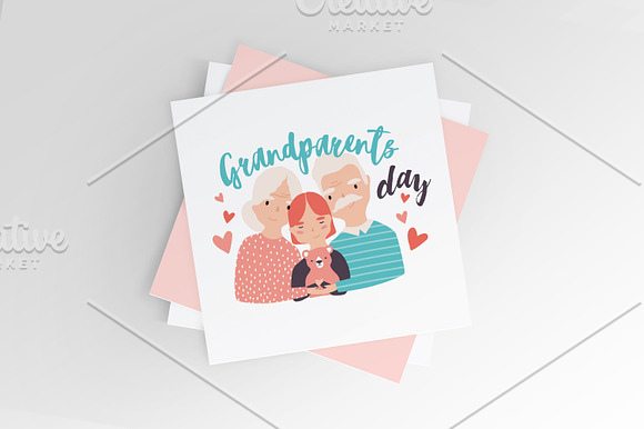 Grandparents day bundle in Illustrations - product preview 7