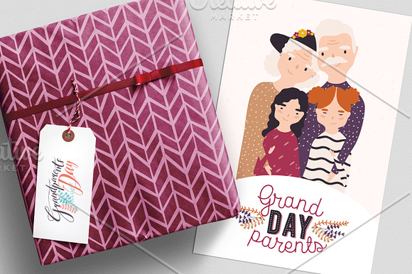 Grandparents day bundle in Illustrations - product preview 9