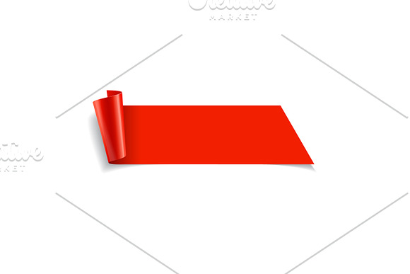 Sale banner. Realistic Red Glossy in Product Mockups - product preview 1