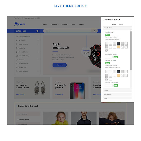 LEO CLARK –GADGETS AND DIGITAL STORE in Bootstrap Themes - product preview 2