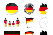 Set of Germany infographics elements