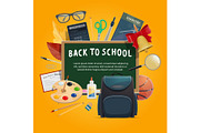 Back to school poster for education