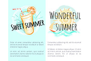 Sweet Wonderful Summer Posters with