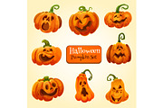 Halloween pumpkin lantern icon