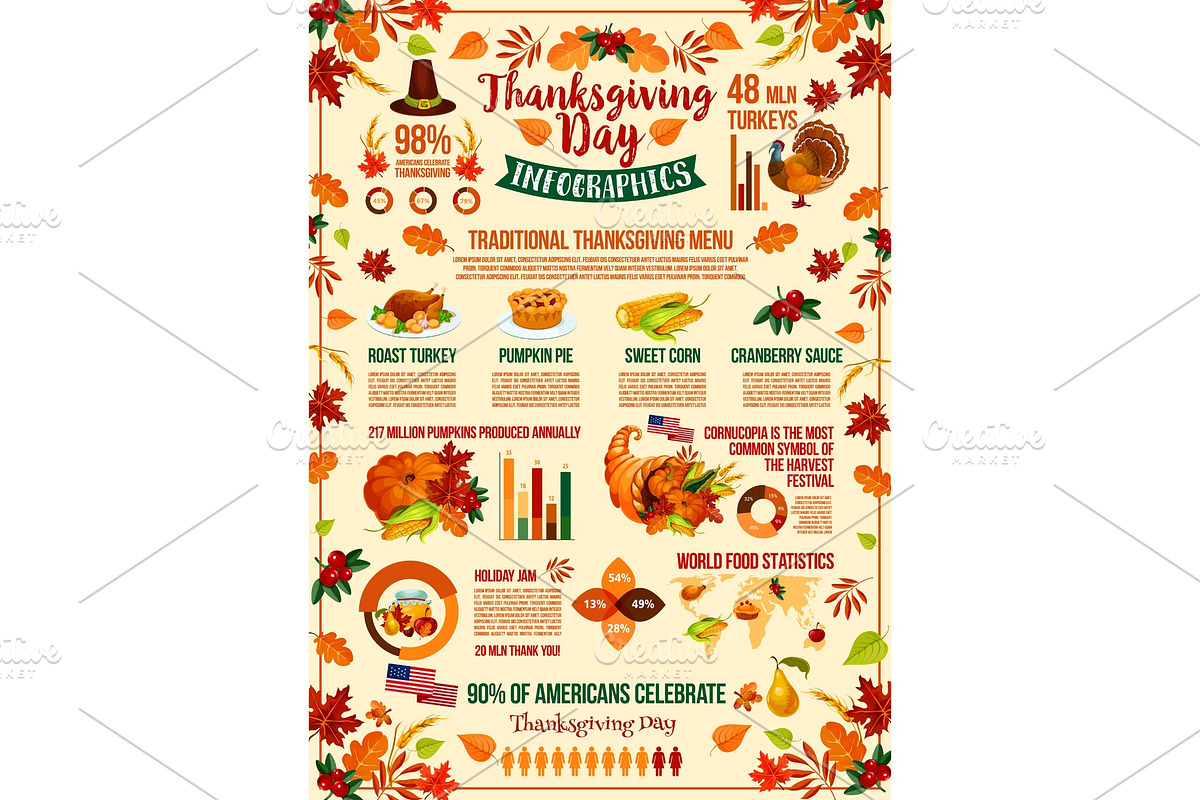 Thanksgiving Day autumn holiday in Illustrations - product preview 8