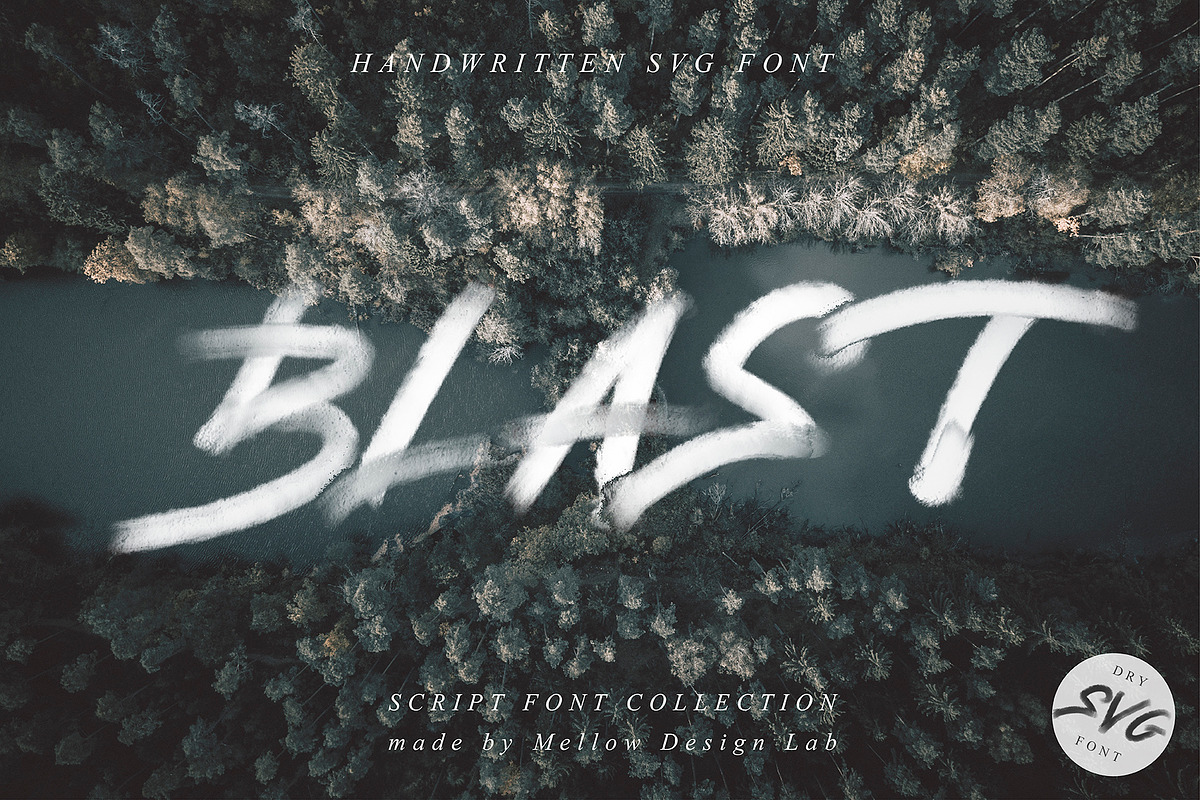 Blast SVG Font in Script Fonts - product preview 8