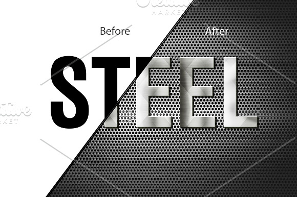 20 Metal Photoshop Layer Styles in Photoshop Layer Styles - product preview 1