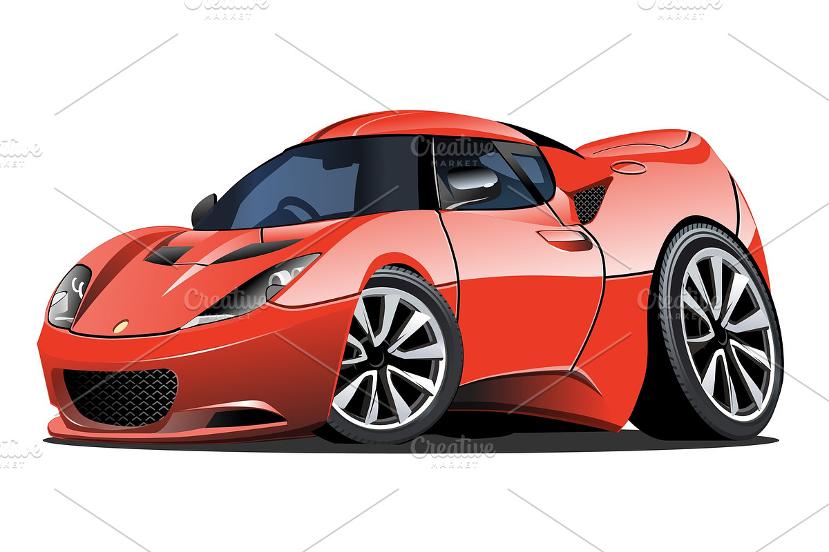 Cartoon vector car in Illustrations - product preview 8