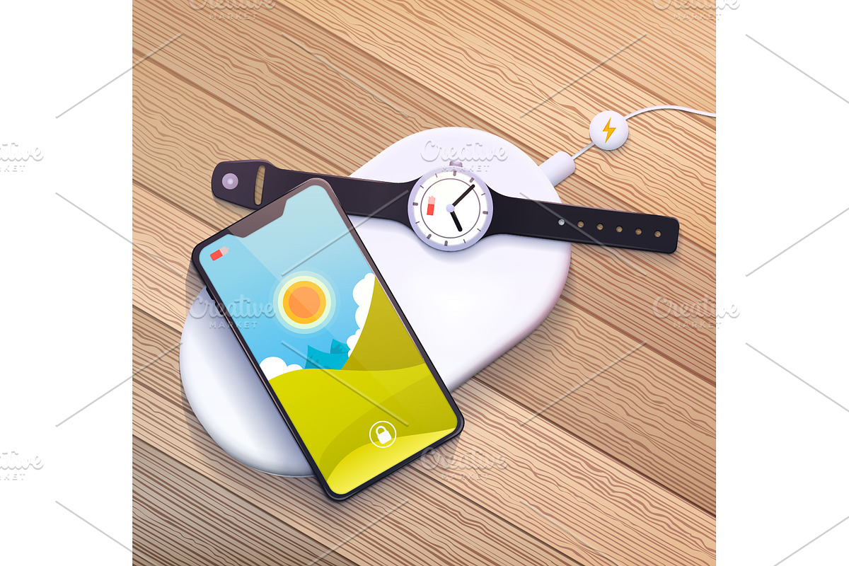 Wireless charging in Illustrations - product preview 8