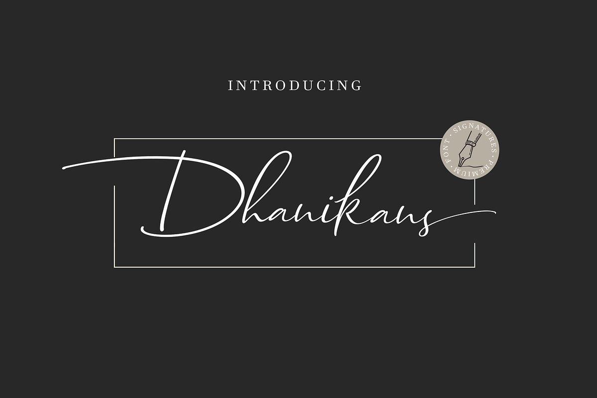 Dhanikans Signature ( Duo Style) in Signature Fonts - product preview 8