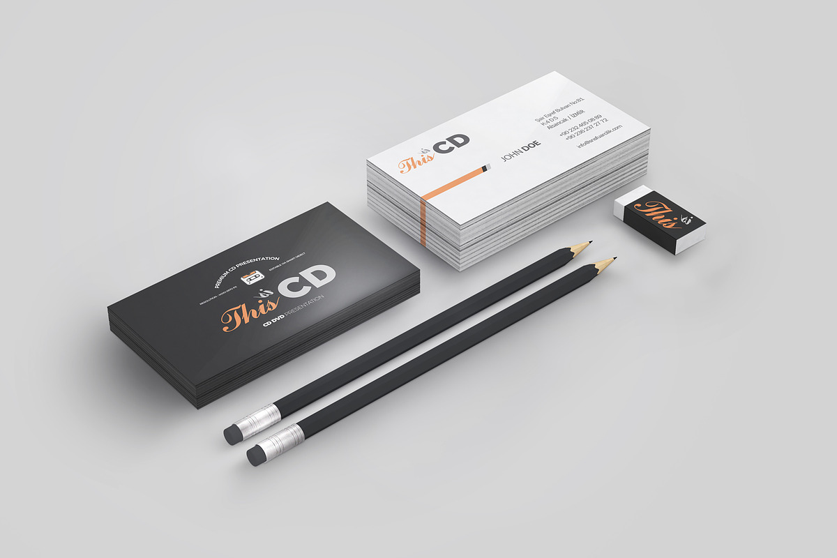 Branding / Identity Card Mock-up 1 in Branding Mockups - product preview 8