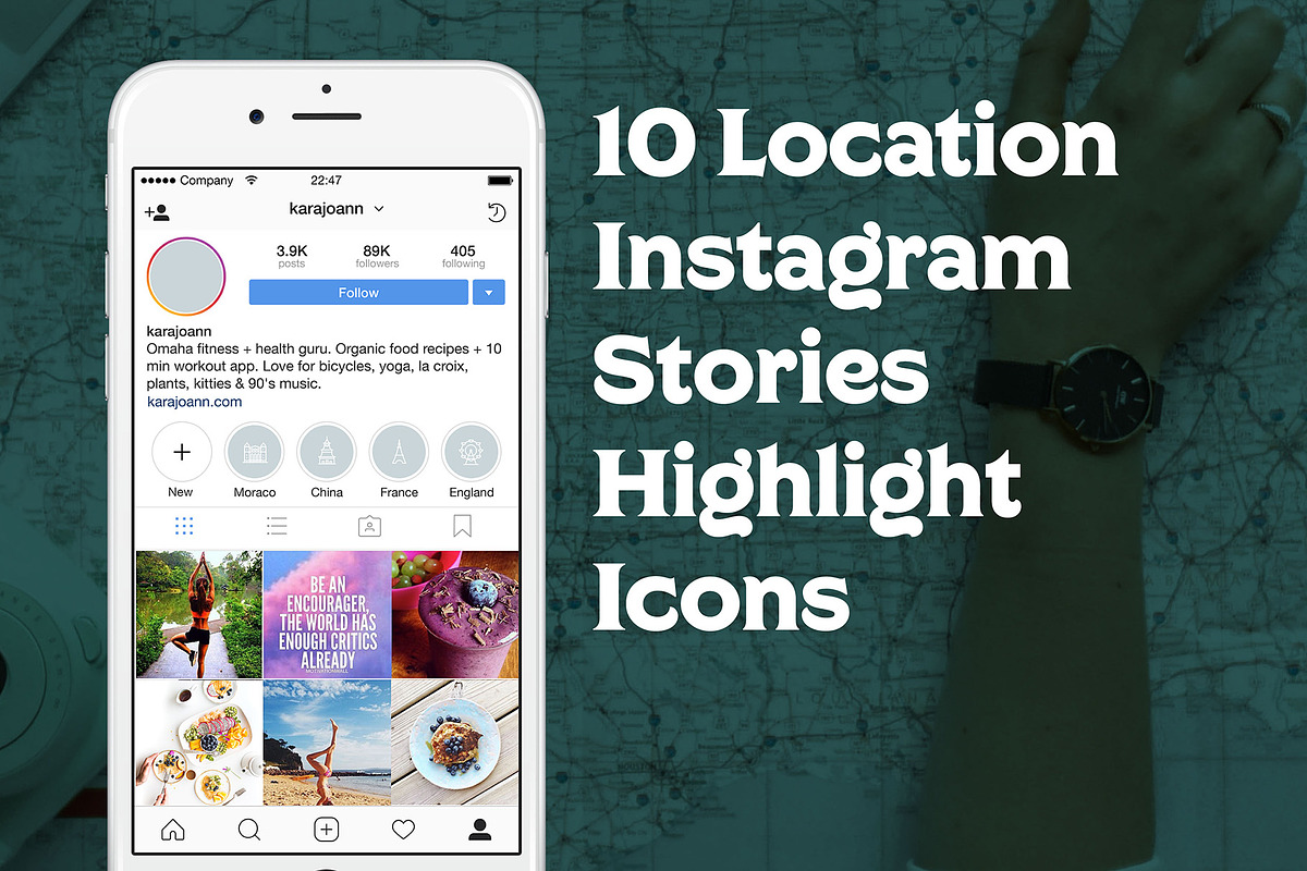 10 Location Instagram Stories Icons in Instagram Templates - product preview 8