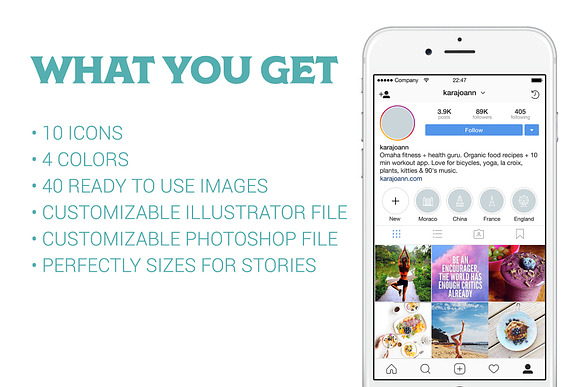 10 Location Instagram Stories Icons in Instagram Templates - product preview 3
