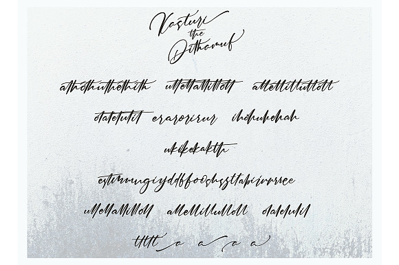 Kasturi Dhitamuf Luxury Script Font in Script Fonts - product preview 8