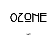 Ozone bold - display font