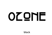 OZone black - display font 