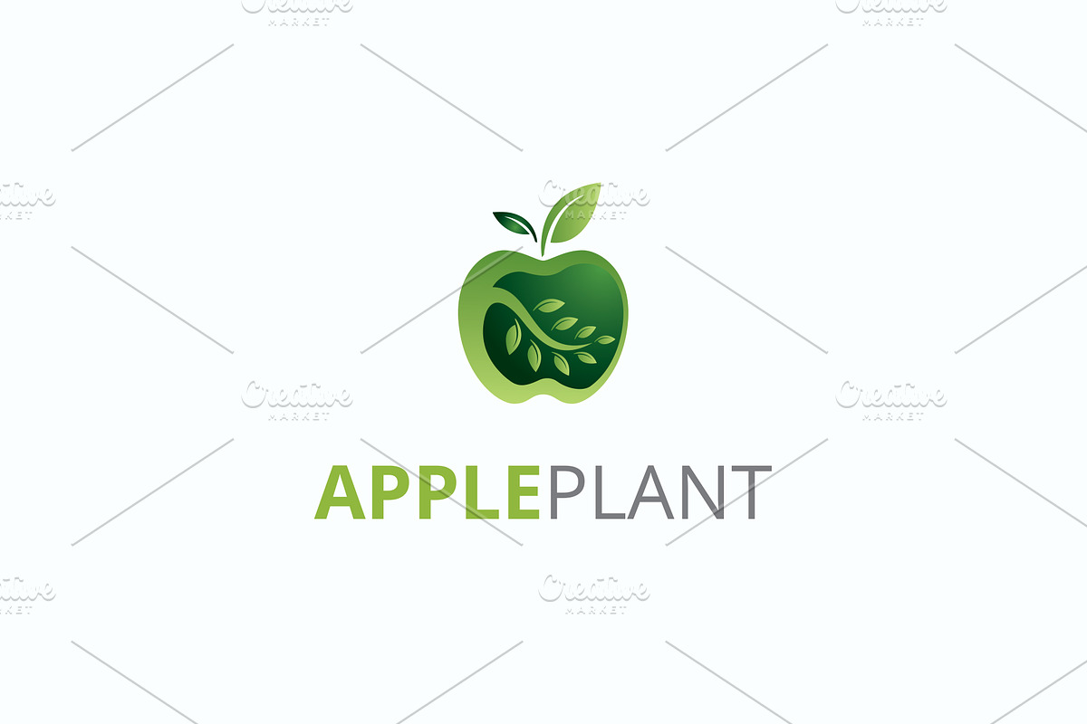Apple Plant Logo in Logo Templates - product preview 8